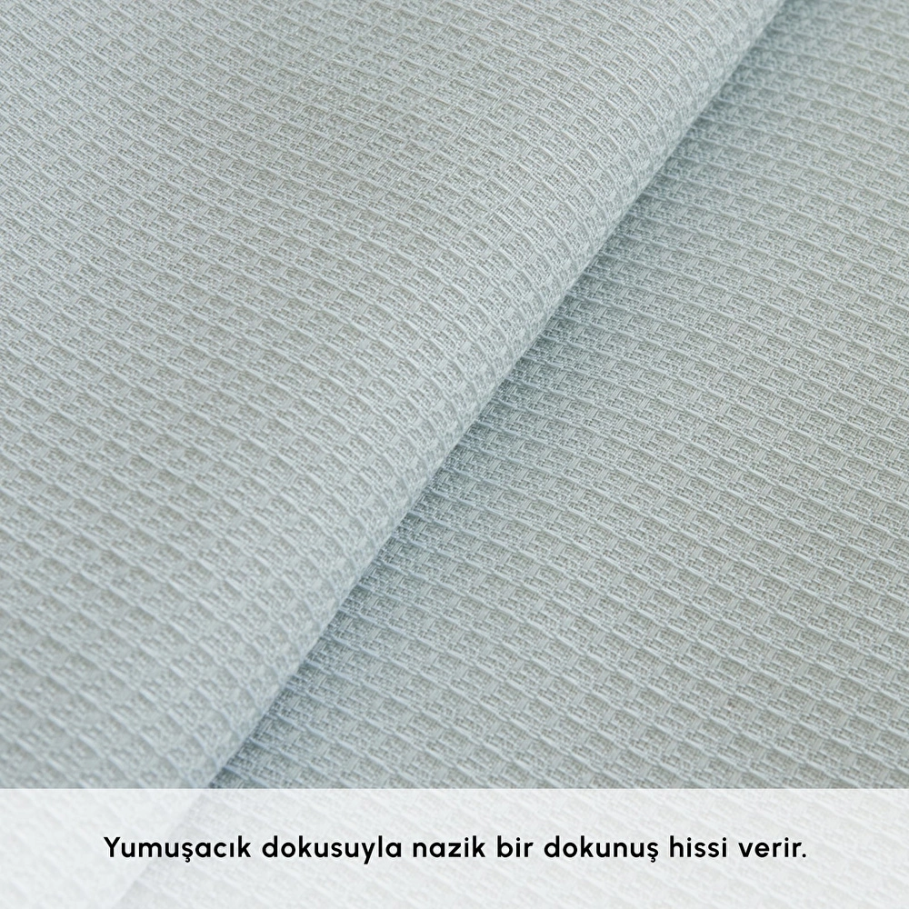 Karaca Home Noa Bambu Tek Kişilik Pike Takımı Mint görseli 3