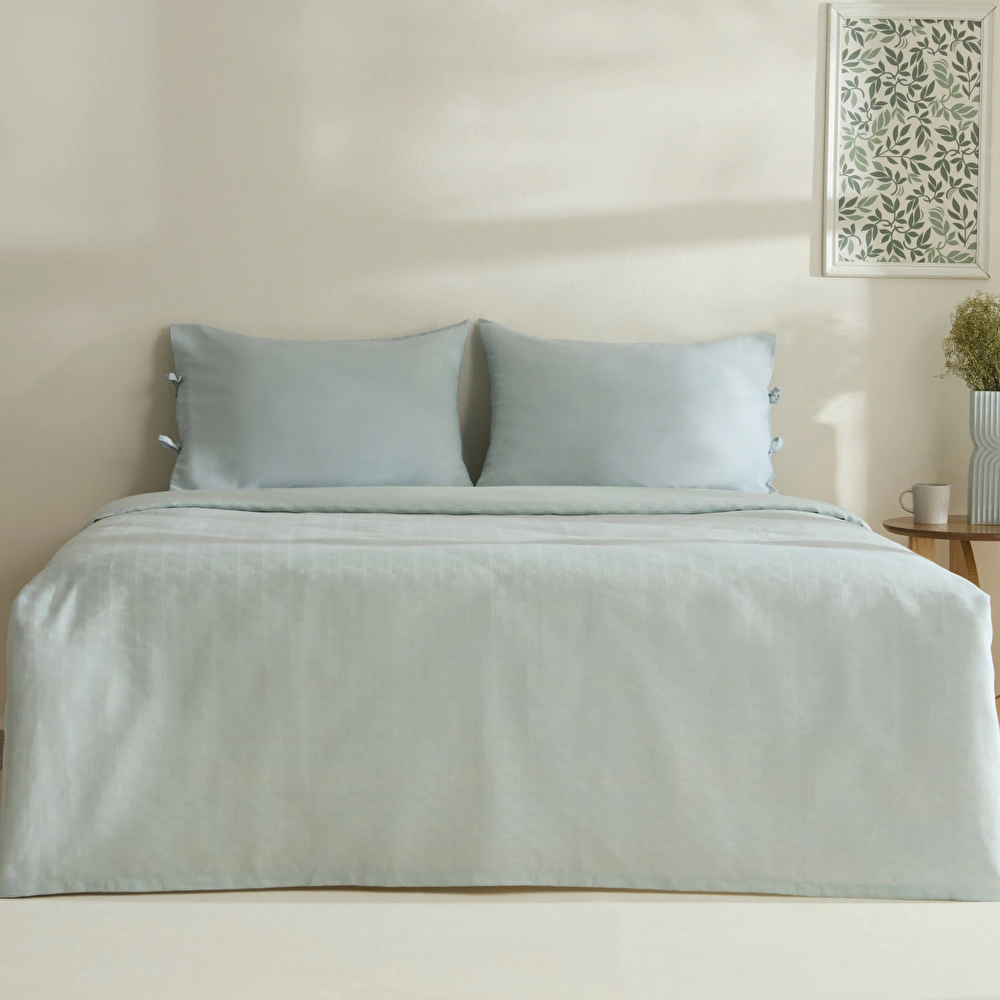 Karaca Home Sarra Britli Bambu Çift Kişilik Pike Takımı Mint görseli 1