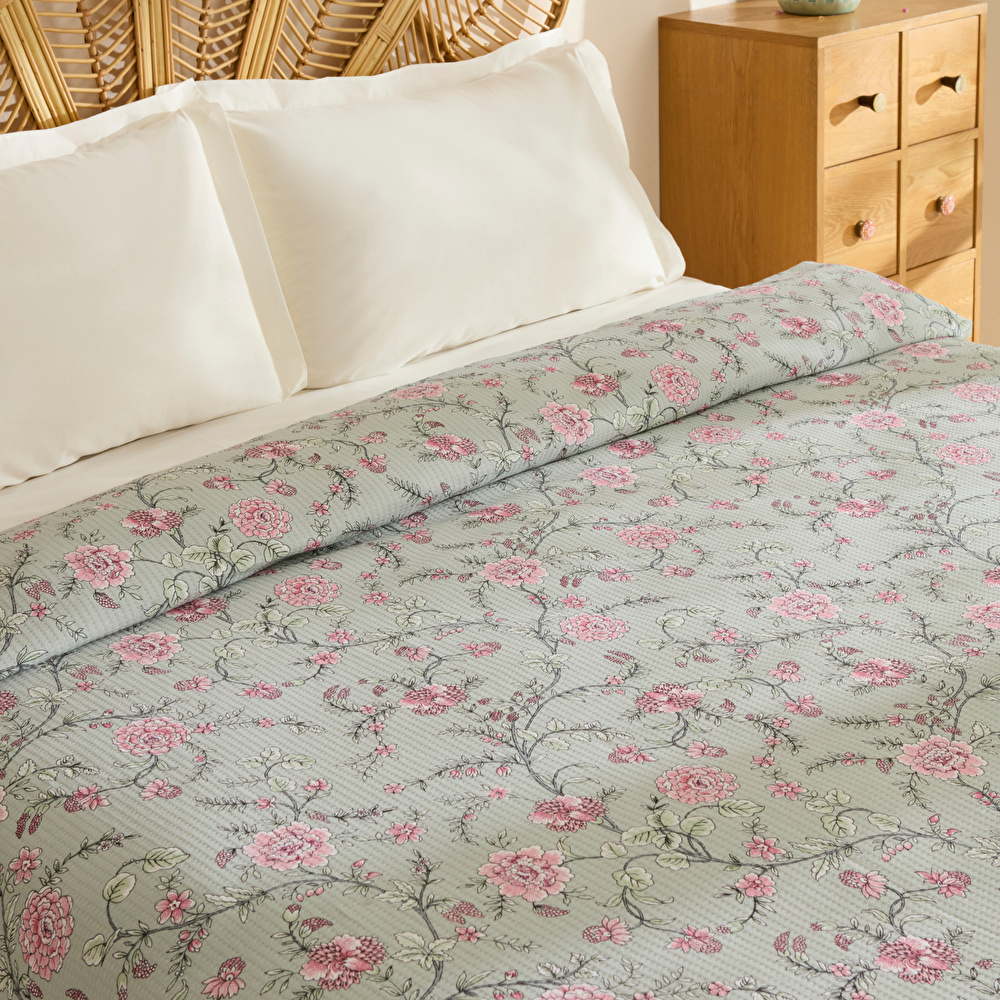 Karaca Home Nymira %100 Pamuk Tek Kişilik Tek Pike Mint görseli 3