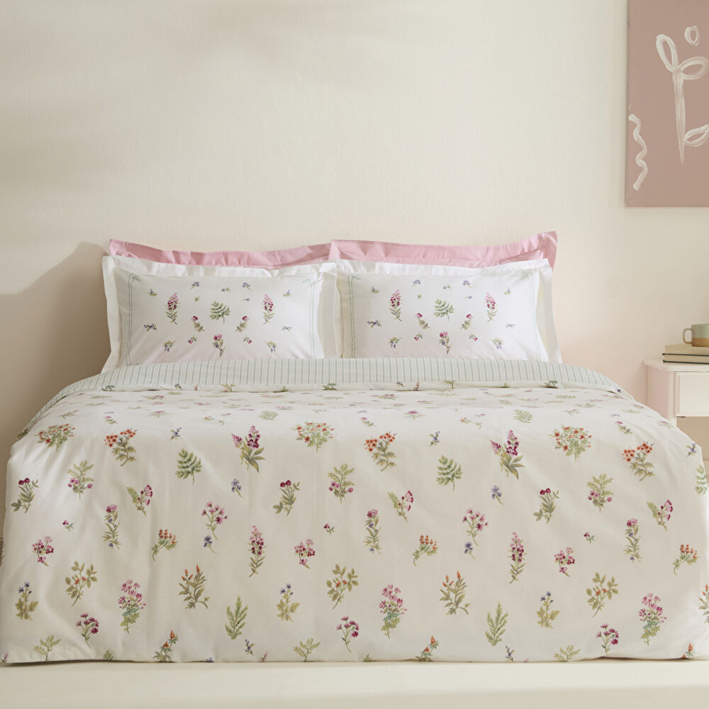 Karaca Home Le Mans %100 Pamuk Çift Kişilik Nevresim Takımı Pembe