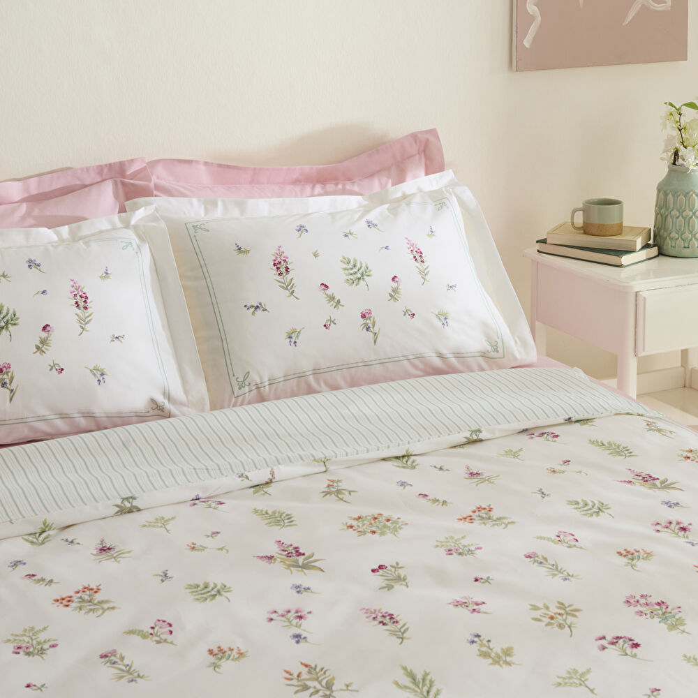 Karaca Home Le Mans %100 Pamuk Çift Kişilik Nevresim Takımı Pembe thumbnail 5