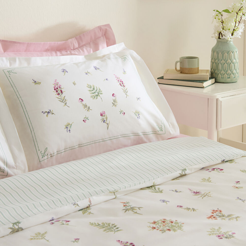 Karaca Home Le Mans %100 Pamuk Çift Kişilik Nevresim Takımı Pembe thumbnail 6