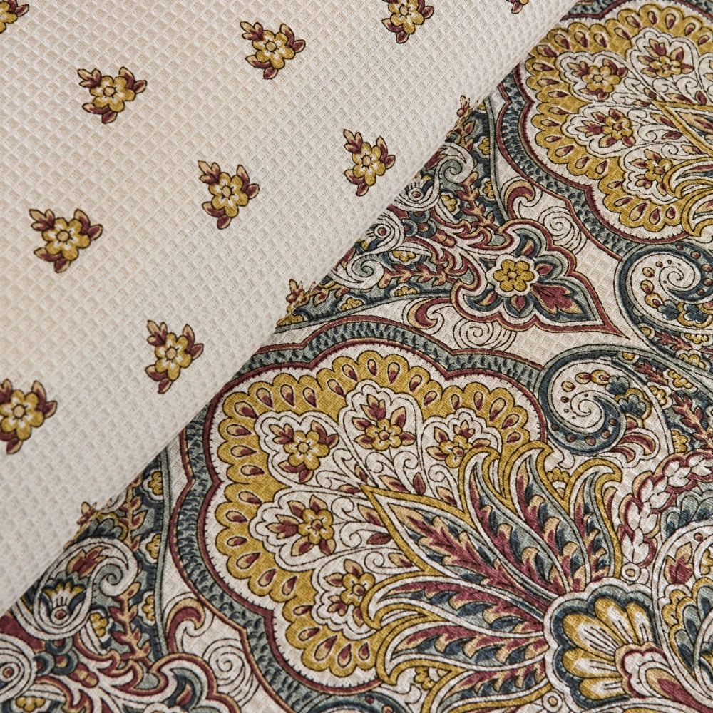 Karaca Home Cherly %100 Pamuk Tek Kişilik Pike Takımı Hardal görseli 4