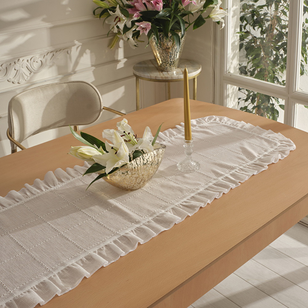 Karaca Home Lalisa Dertsiz Runner 45X150 cm Bej görseli 1