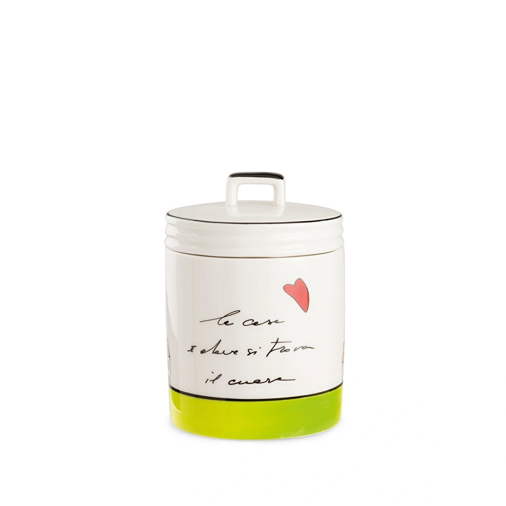 Egan Italy Le Casette Kavanoz Yeşil 9x12 cm görseli 1