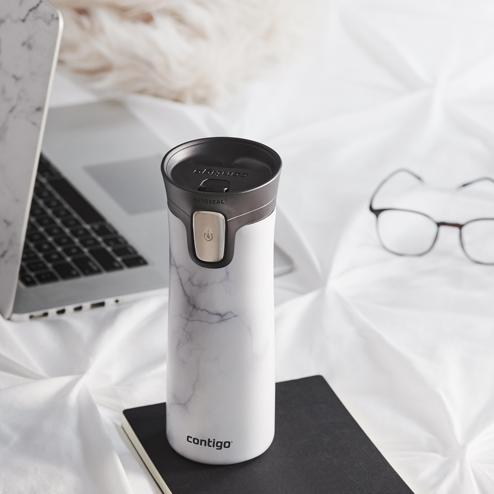 Contigo Pinnacle Couture White Marbel El Termosu 420 ml görseli 2