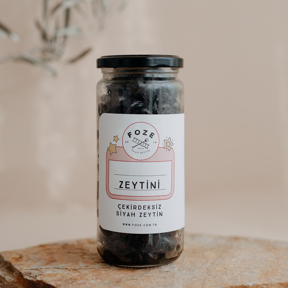 Foze Çekirdeksiz Çocuk Zeytini Siyah 300 gr görseli 3