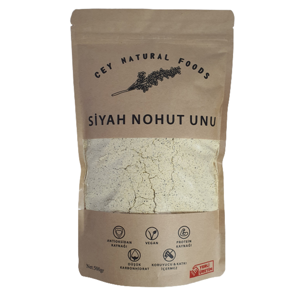 CEY NATURAL SİYAH NOHUT UNU 500 G görseli 1