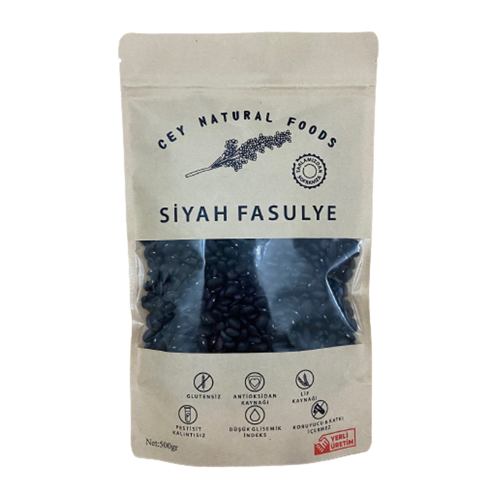 Cey Natural Siyah Fasulye 500 G görseli 1
