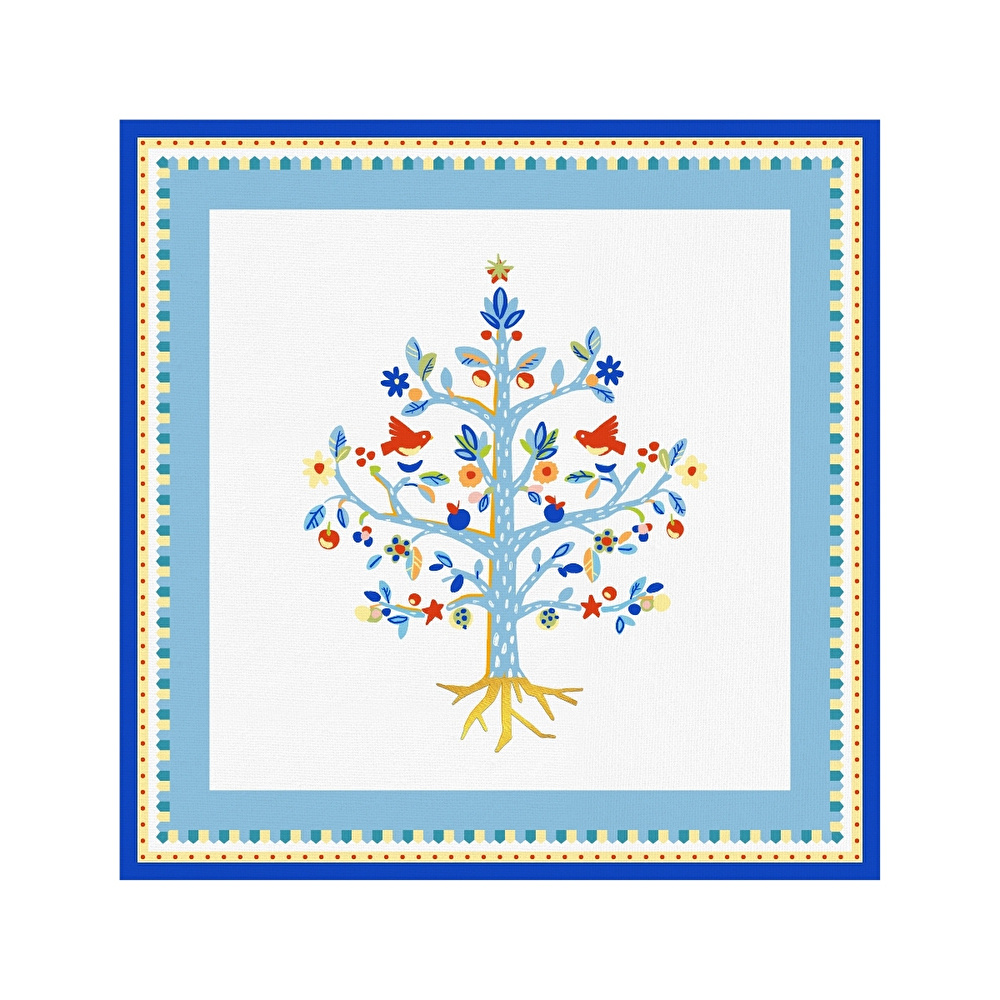 Baci Milano Mamma Mia Ağaç Desenli Amerikan Servisi 38 cm x 38 cm görseli 1