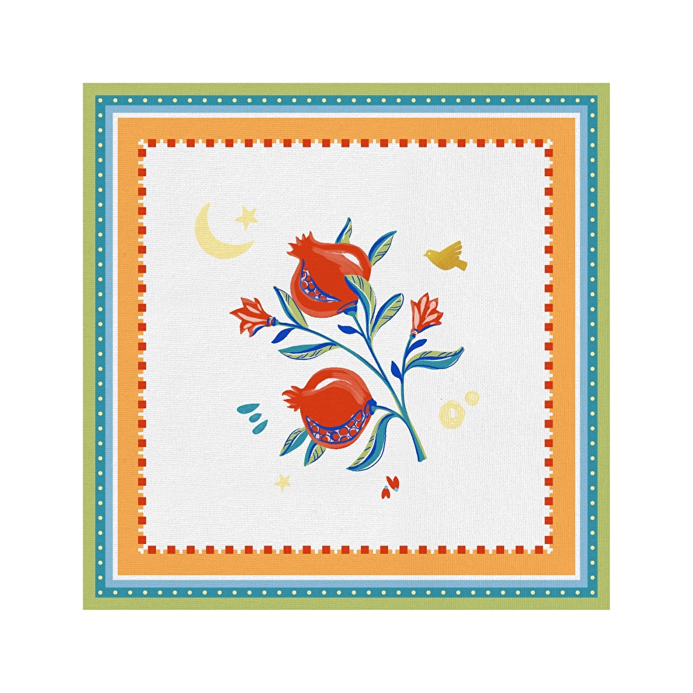 Baci Milano Mamma Mia Nar Desenli Amerikan Servisi 38 cm x 38 cm görseli 1