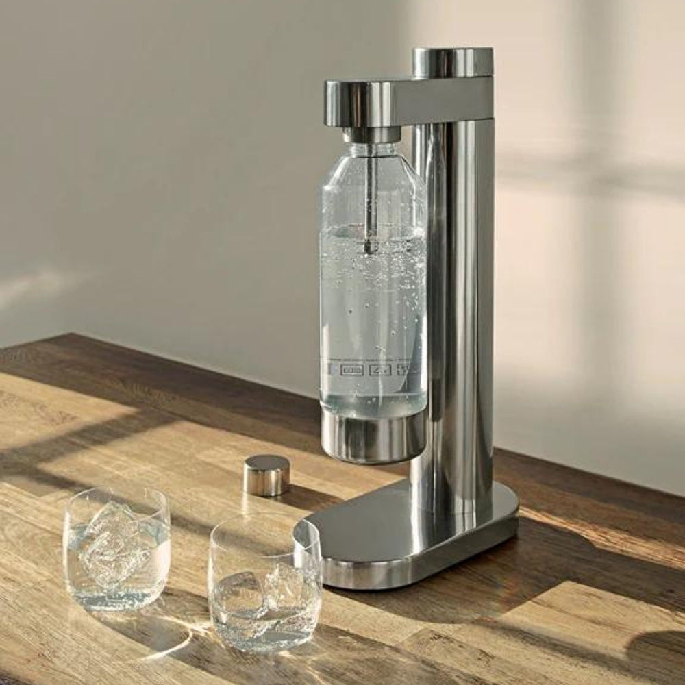 Stelton Brus Soda Makinesi Gümüş görseli 2