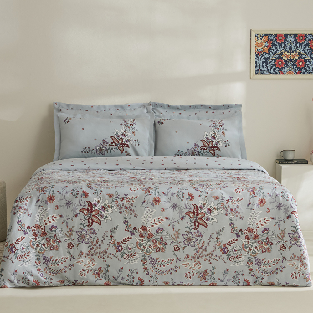 Karaca Home Bono %100 Pamuk Çift Kişilik Nevresim Takımı Mint  görseli 1
