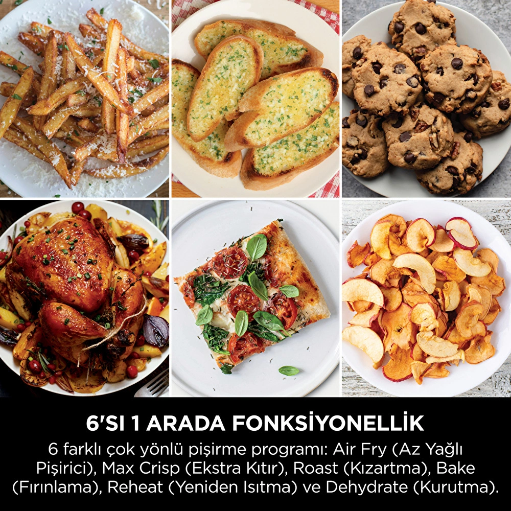 Ninja Double Stack Çift Hazneli XL Air Fryer 9.5L görseli 8