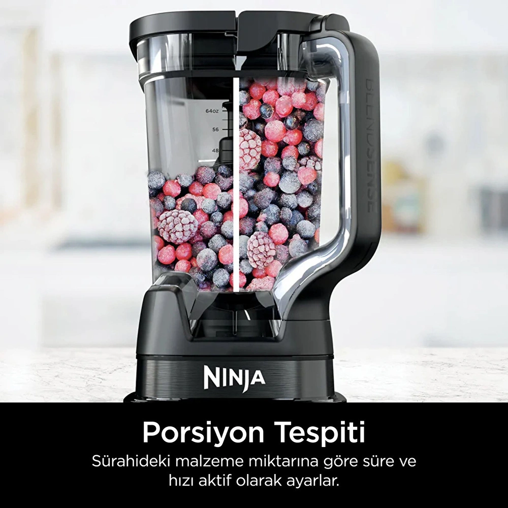 Ninja Detect™ Duo® BlendSense™ Power Blender + Smoothie Makinesi Siyah görseli 5