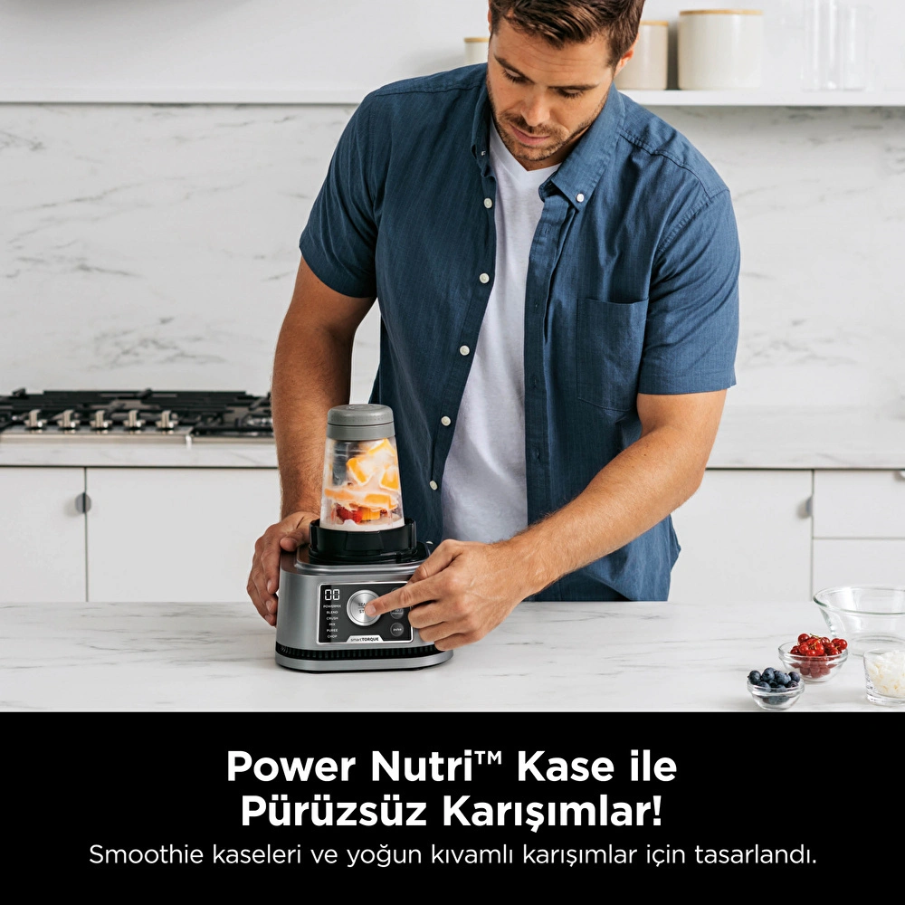 Ninja ® Foodi® 3 in 1 Akıllı Tork ve Auto-IQ Sistemli Power Nutri Blender görseli 6