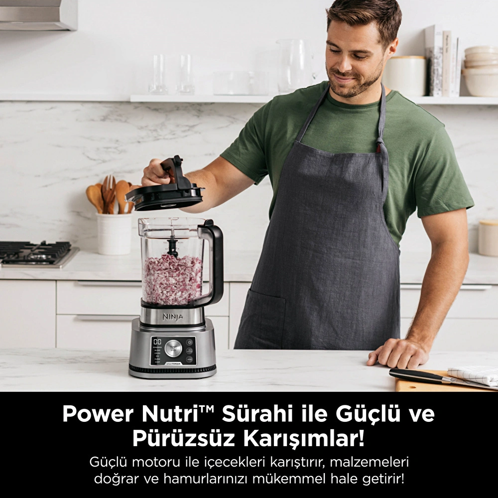 Ninja ® Foodi® 3 in 1 Akıllı Tork ve Auto-IQ Sistemli Power Nutri Blender görseli 4