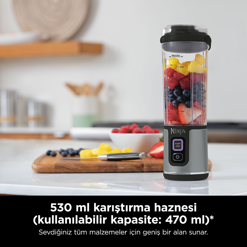 Ninja Blast Taşınabilir Blender Siyah görseli 5