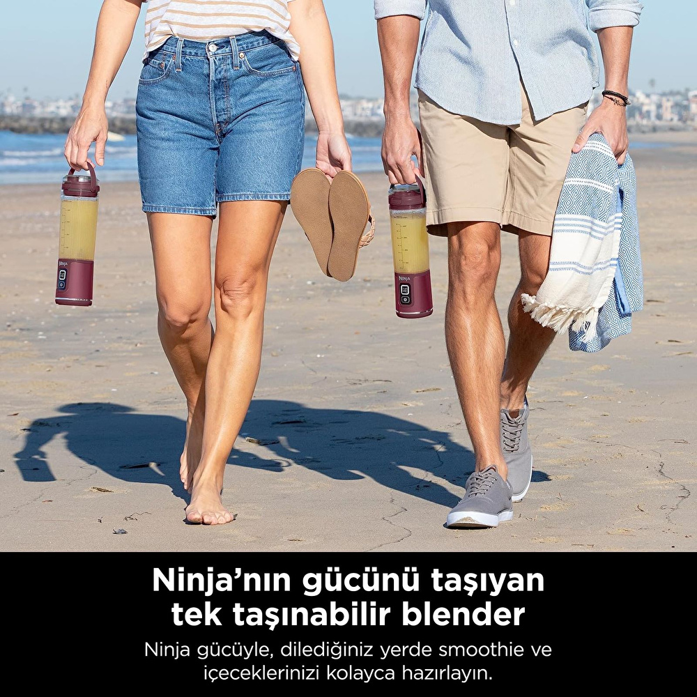 Ninja Blast Taşınabilir Blender Kırmızı görseli 2