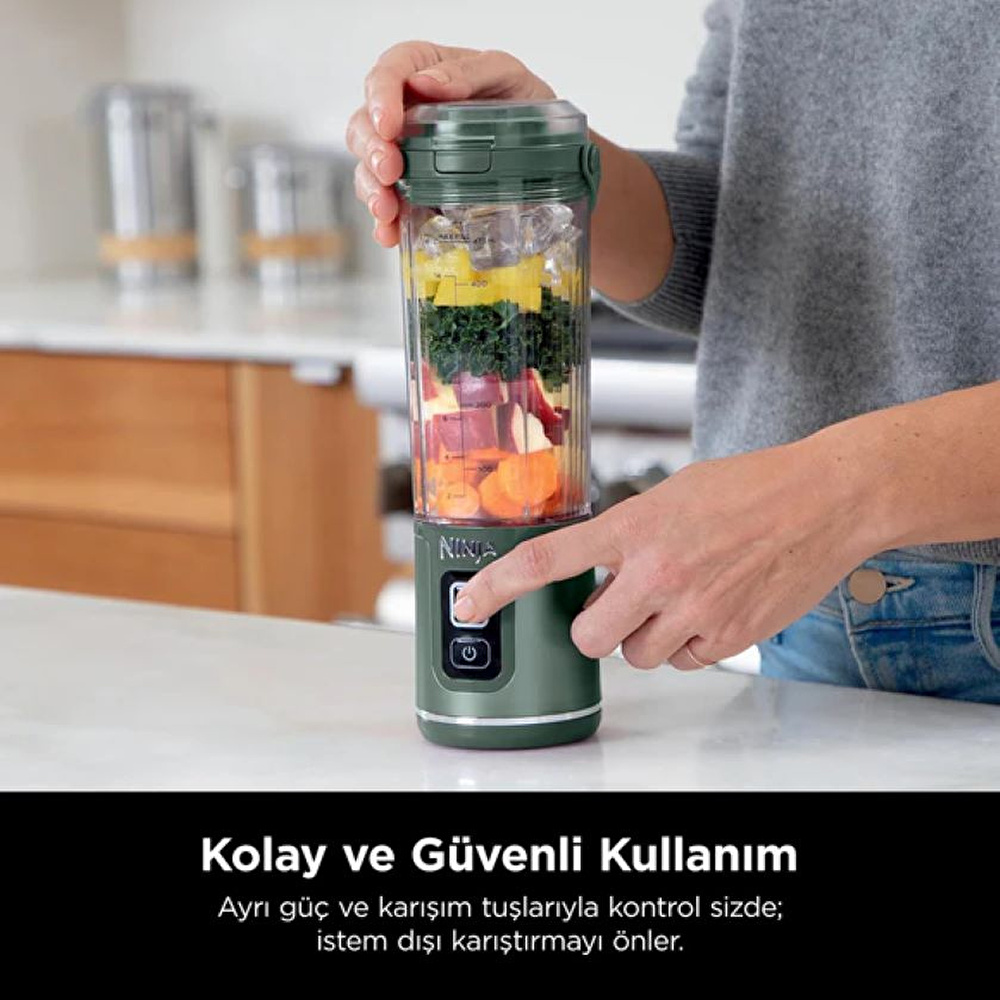 Ninja Blast Taşınabilir Blender Orman Yeşili görseli 8