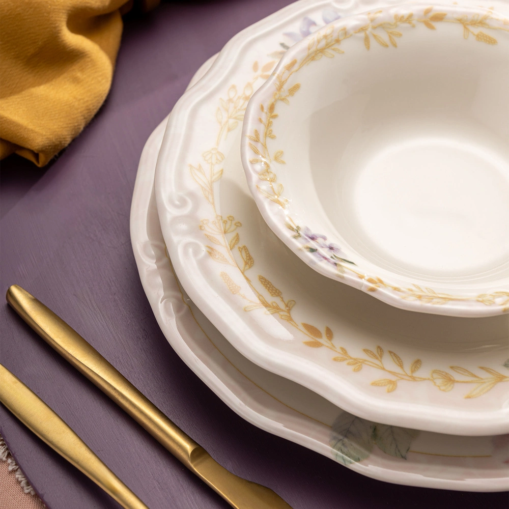 Emsan Flory Stoneware 24 Parça 6 Kişilik Yemek Takımı görseli 8