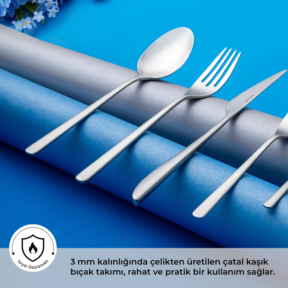 Emsan Bello 30 Parça 6 Kişilik Çatal Kaşık Bıçak Takımı görseli 2