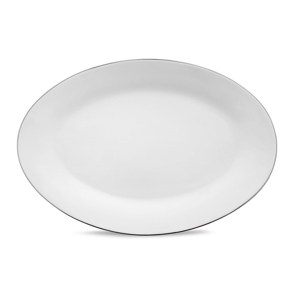 Emsan New Bone Frezya 56 Parça 12 Kişilik Yuvarlak Yemek Takımı Platin görseli 9