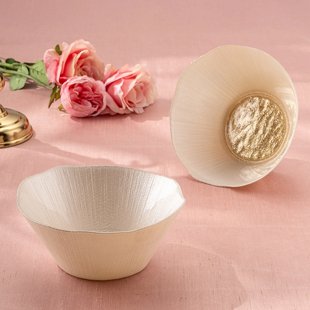 Emsan Golden 2 Parça Cam Konik Kase 21 cm görseli 4