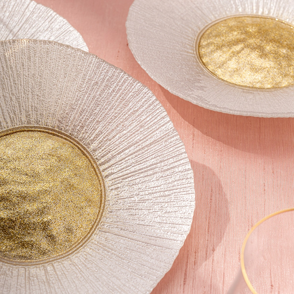 Emsan Golden 6 Kişilik Cam Pasta Seti 21 cm görseli 4