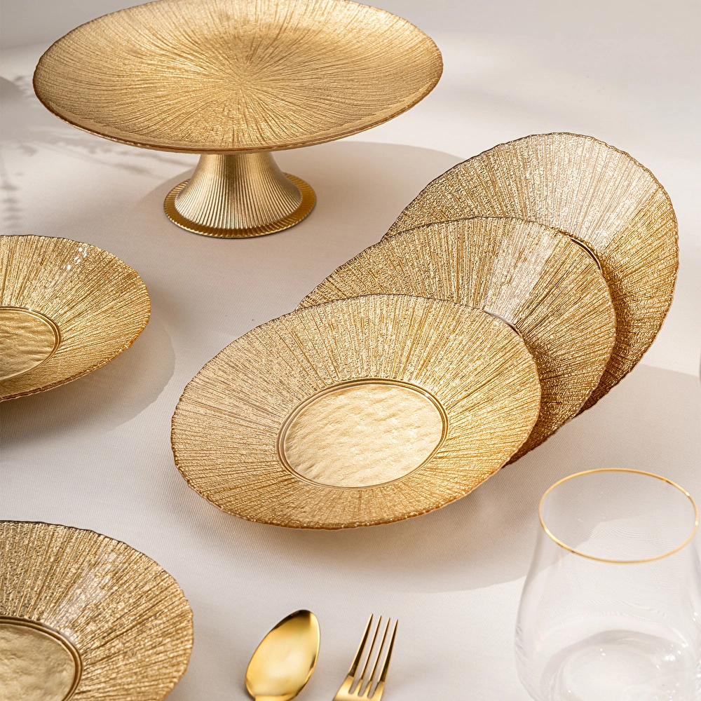 Emsan Golden 7 Parça Cam Pasta / Tatlı Seti görseli 6