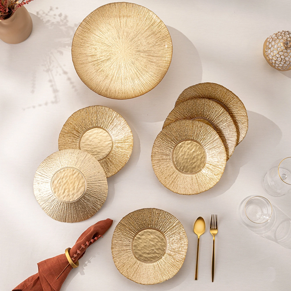 Emsan Golden 7 Parça Cam Pasta / Tatlı Seti görseli 9