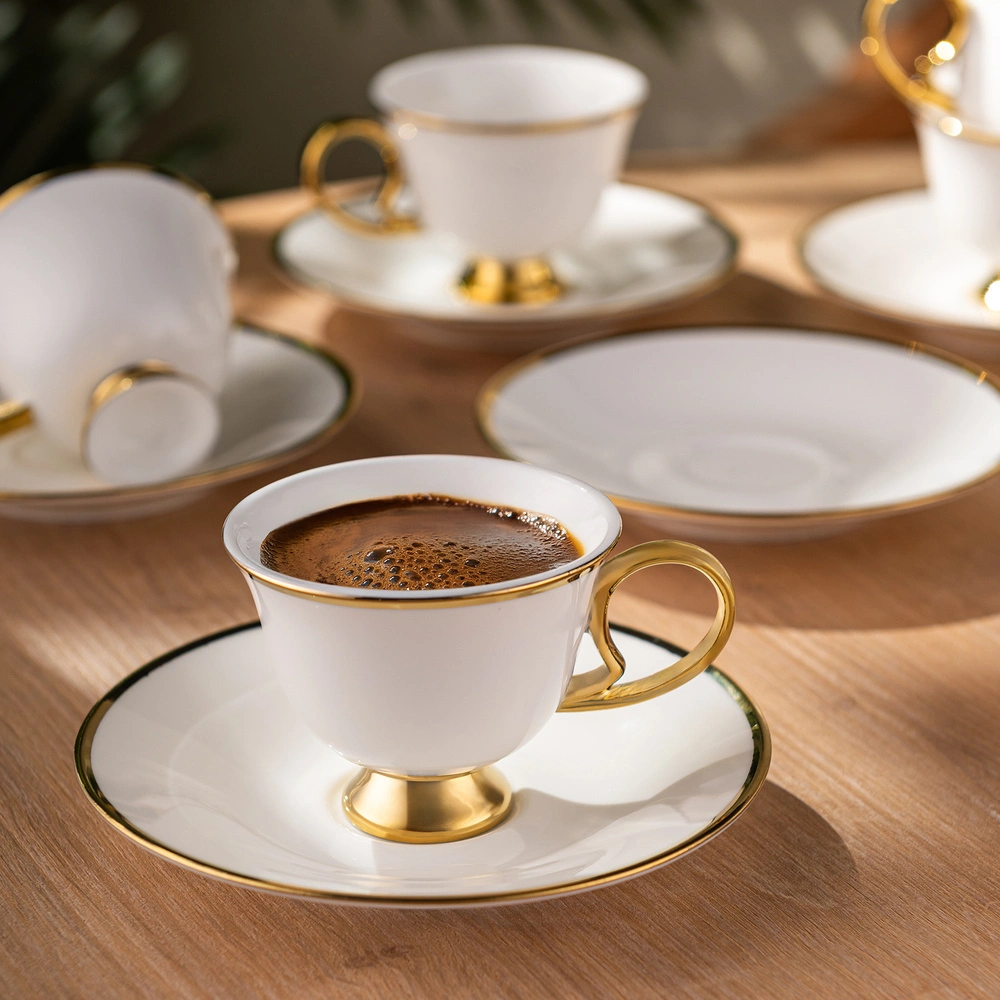 Emsan Rozzental 80 ml 6'lı Kahve Fincan Takımı görseli 9