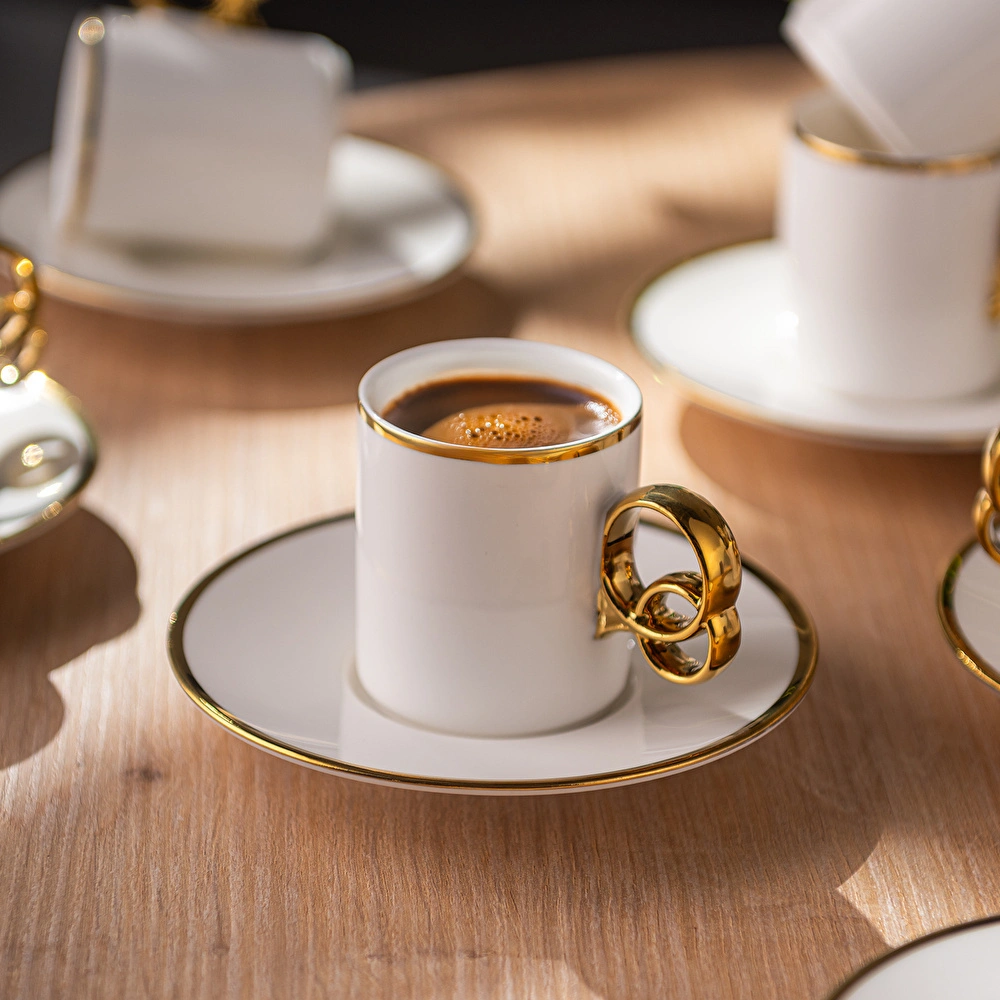 Emsan Wedding 90 ml 6'lı Kahve Fincan Takımı görseli 6
