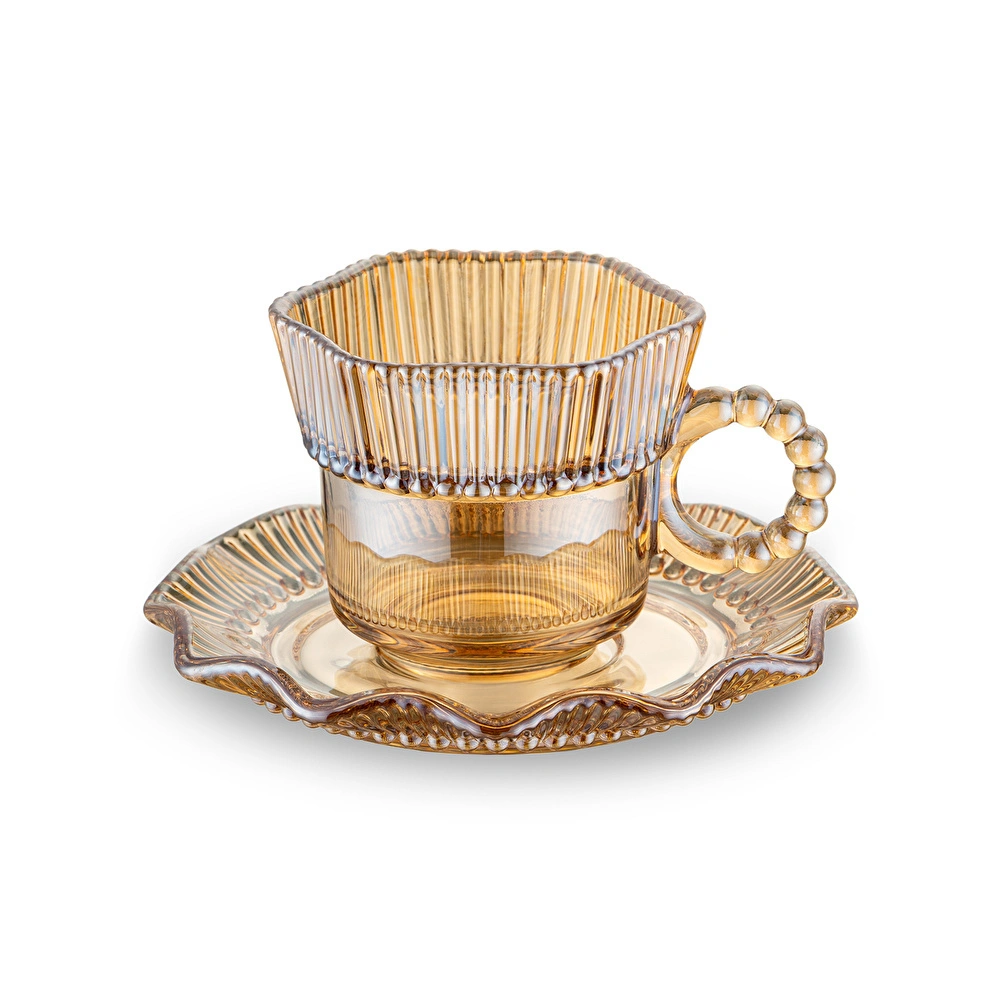 Emsan Hatrı Var Amber 80 ml 6'lı Kahve Fincanı Takımı görseli 11