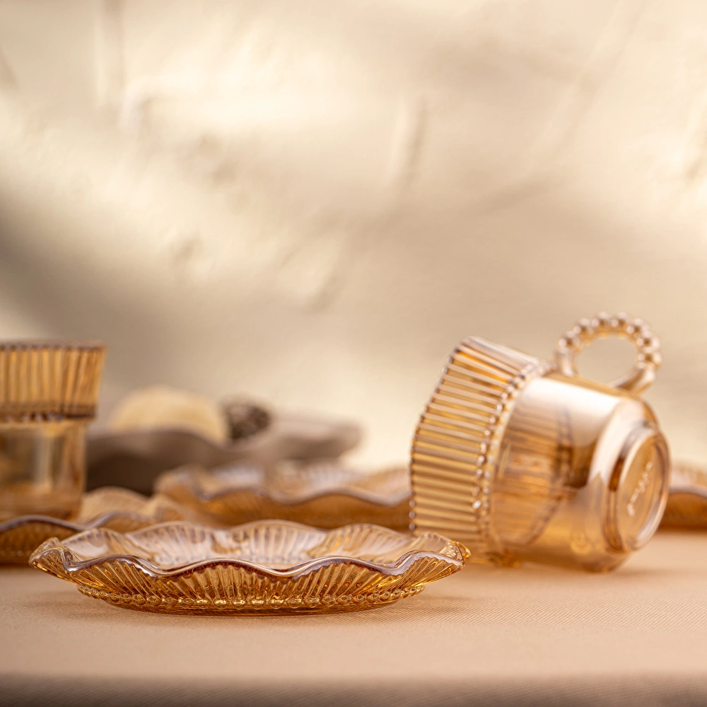 Emsan Hatrı Var Amber 80 ml 6'lı Kahve Fincanı Takımı görseli 8