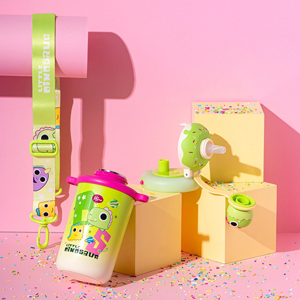 Emsan Baby Dinosaur Termos Yeşil 450 ml görseli 3