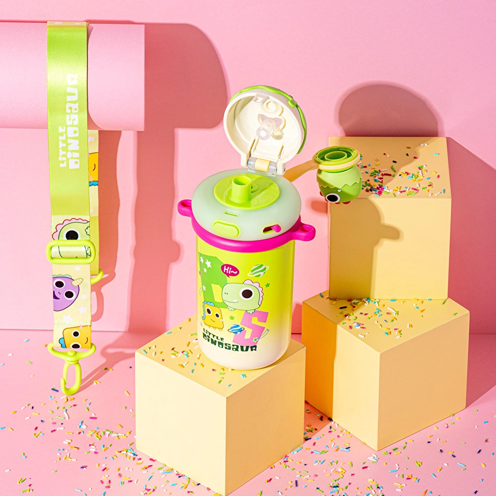 Emsan Baby Dinosaur Termos Yeşil 450 ml görseli 4