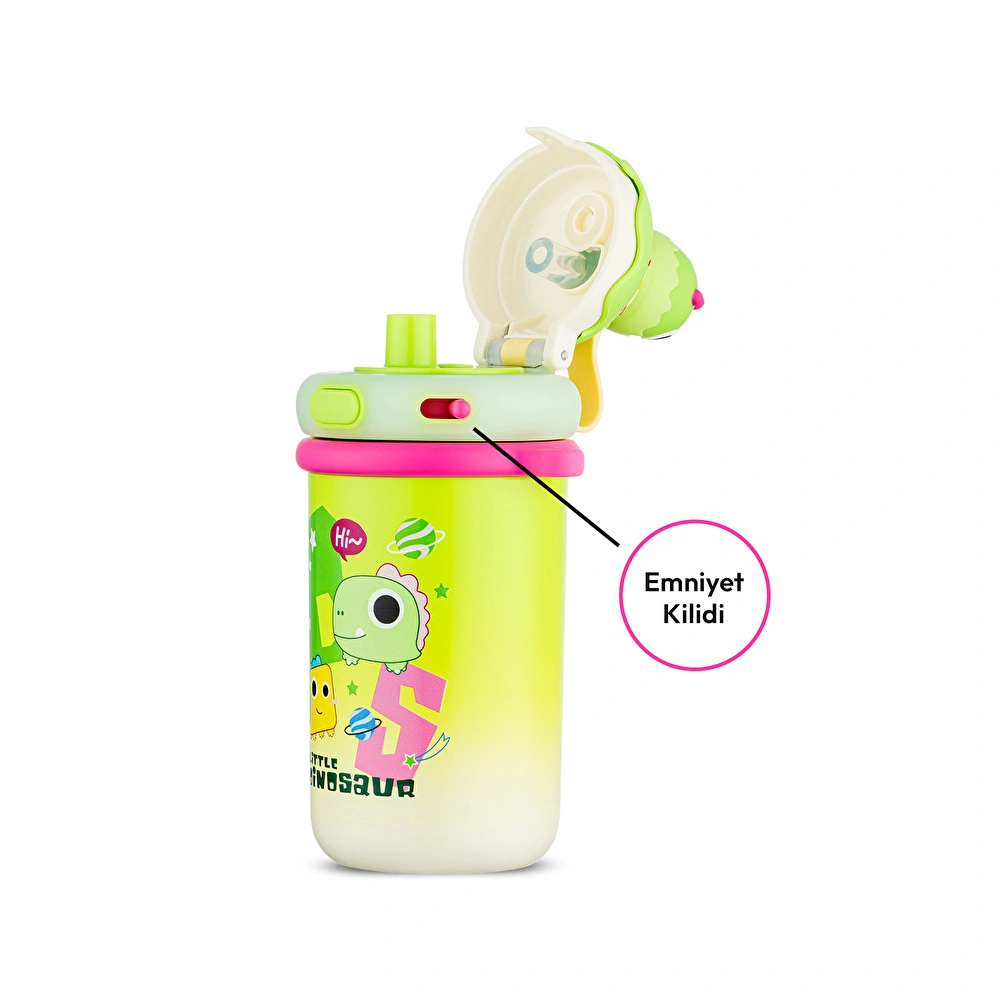 Emsan Baby Dinosaur Termos Yeşil 450 ml görseli 7
