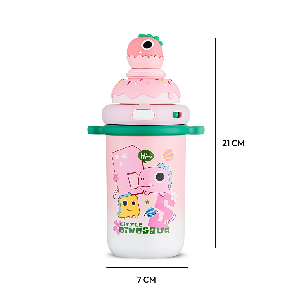 Emsan Baby Dinazor Termos Pembe 450 ml görseli 5
