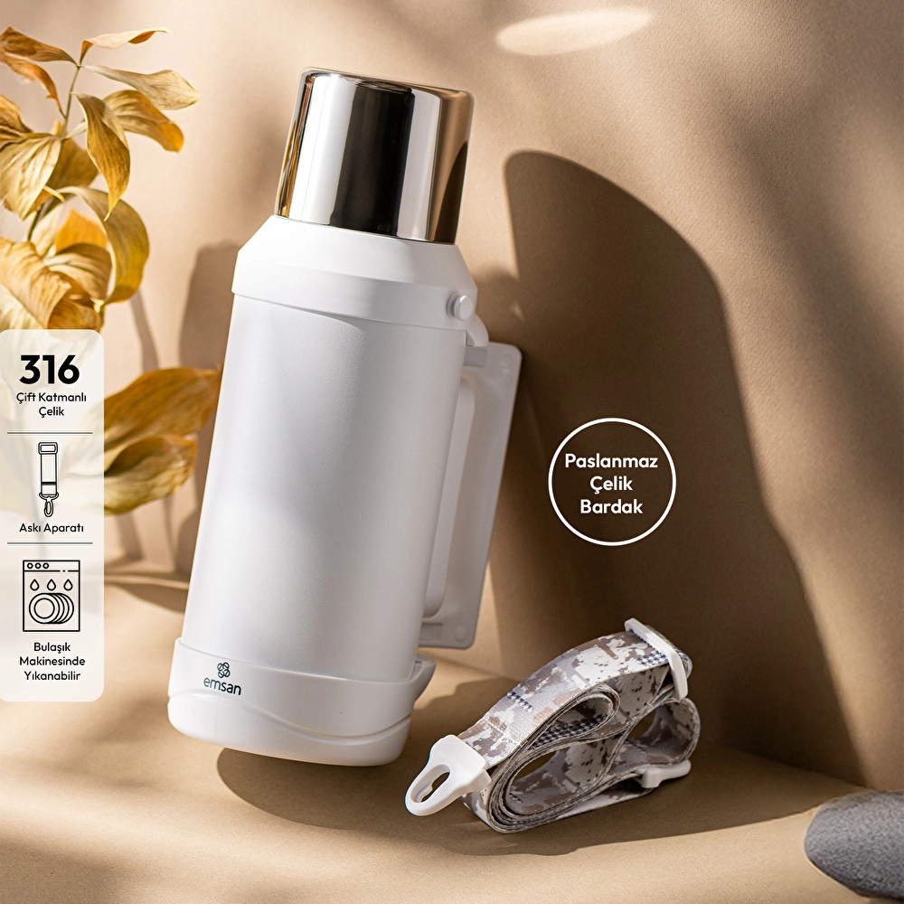 Emsan Thermafort Termos Beyaz 1500 ml görseli 1