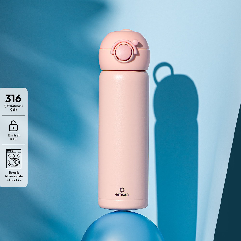 Emsan Terry Termos Pembe 500 ml görseli 1
