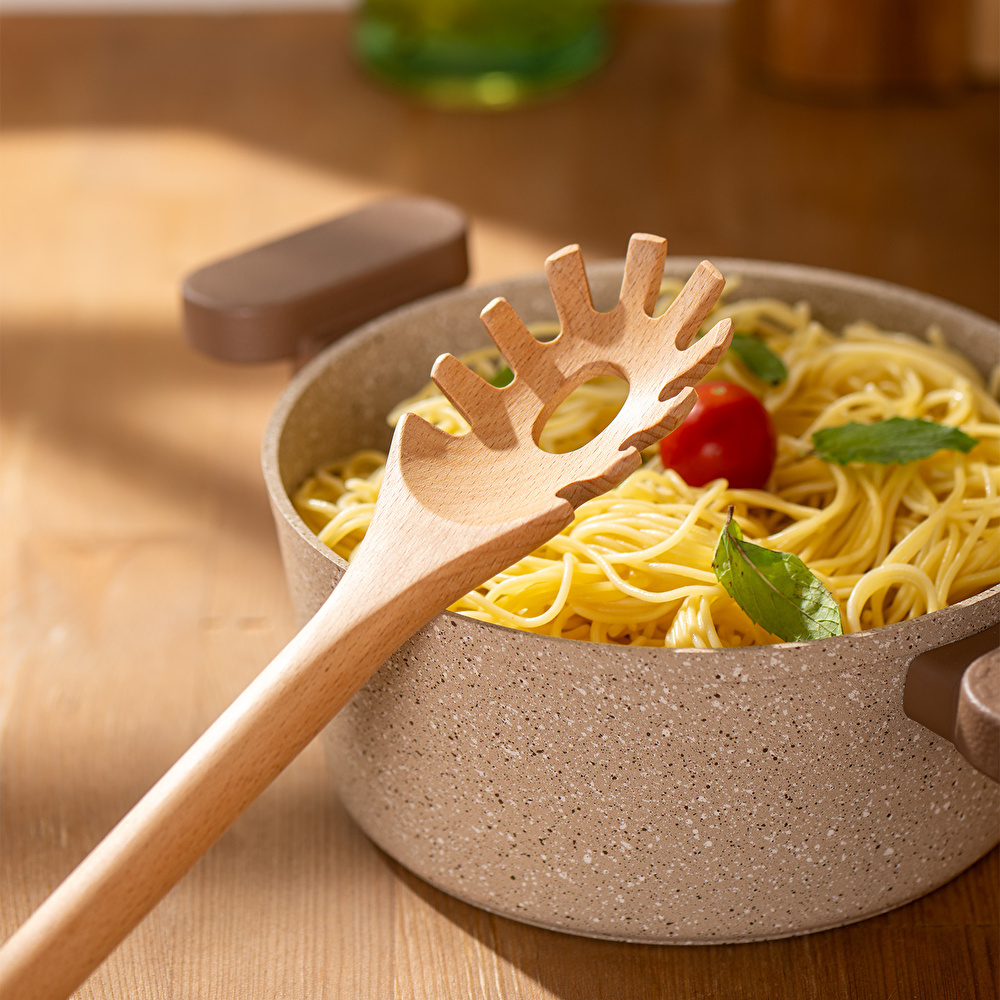 Emsan Rustik Spagetti Kaşığı 28 cm görseli 1