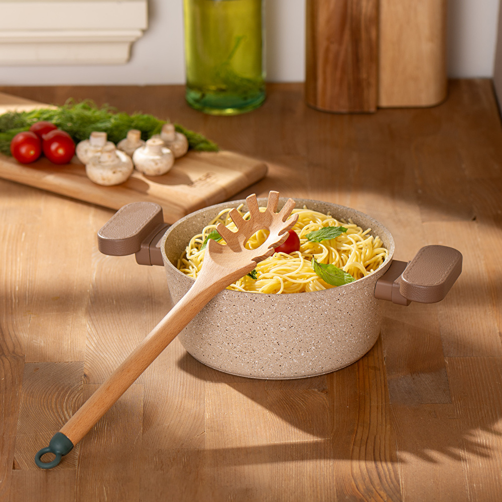 Emsan Rustik Spagetti Kaşığı 28 cm görseli 2