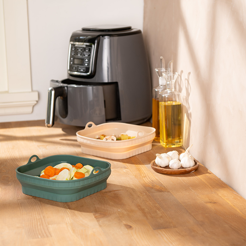 Emsan Rustik Kare Airfryer Kabı görseli 1