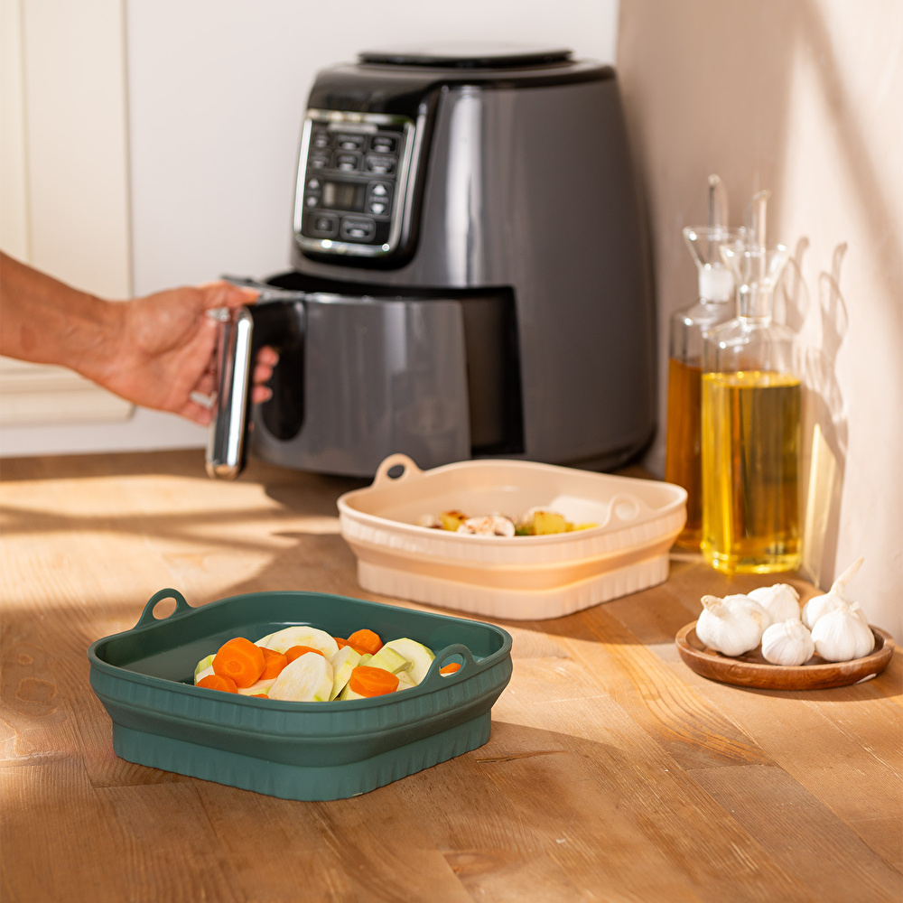Emsan Rustik Kare Airfryer Kabı görseli 2
