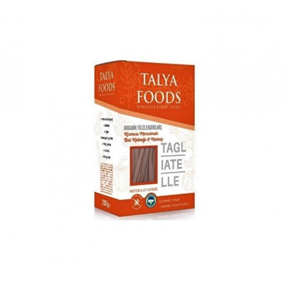 Talya Foods Kırmızı Mercimek Bal Kabaklı Havuç Tagliatelle 200 G görseli 1