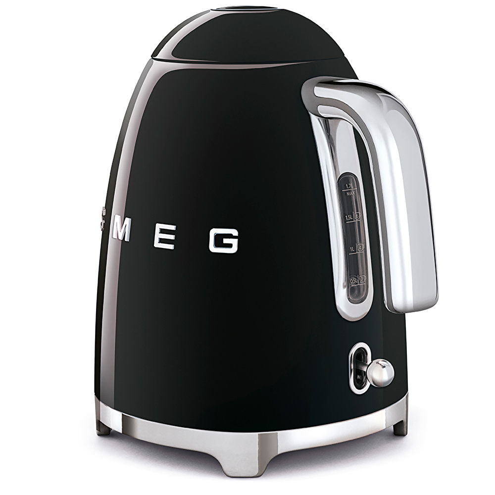 Smeg Kettle Black Klf03bleu görseli 4