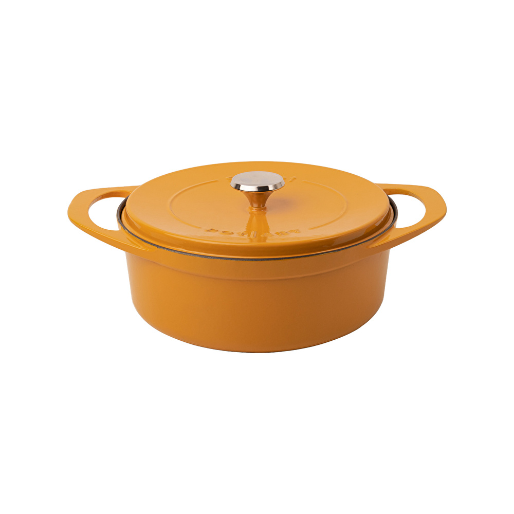 Pot Art Derin Döküm Tencere Sarı 28 cm görseli 4