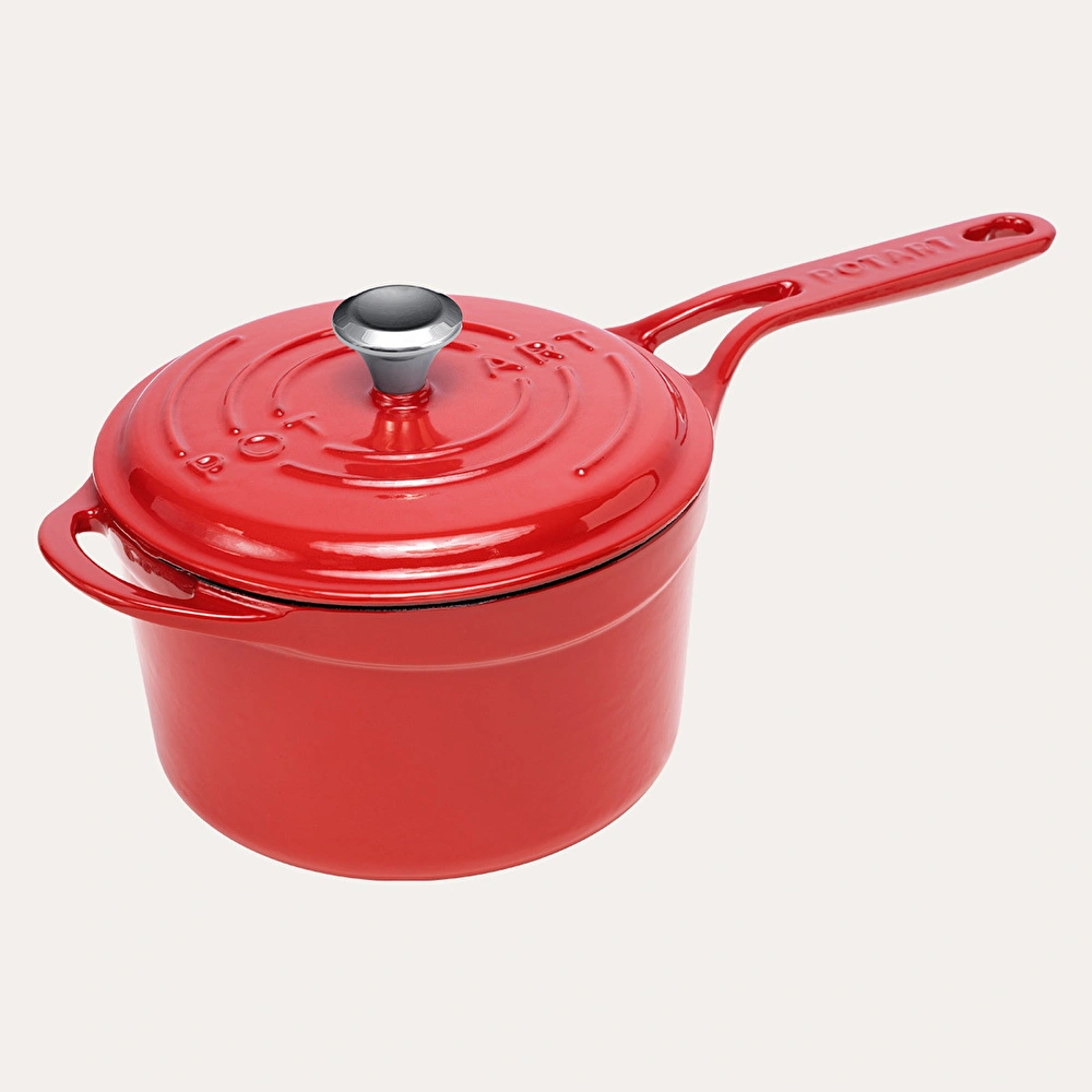 Pot Art 18 Cm Yuvarlak Sos Tencere Kırmızı görseli 1