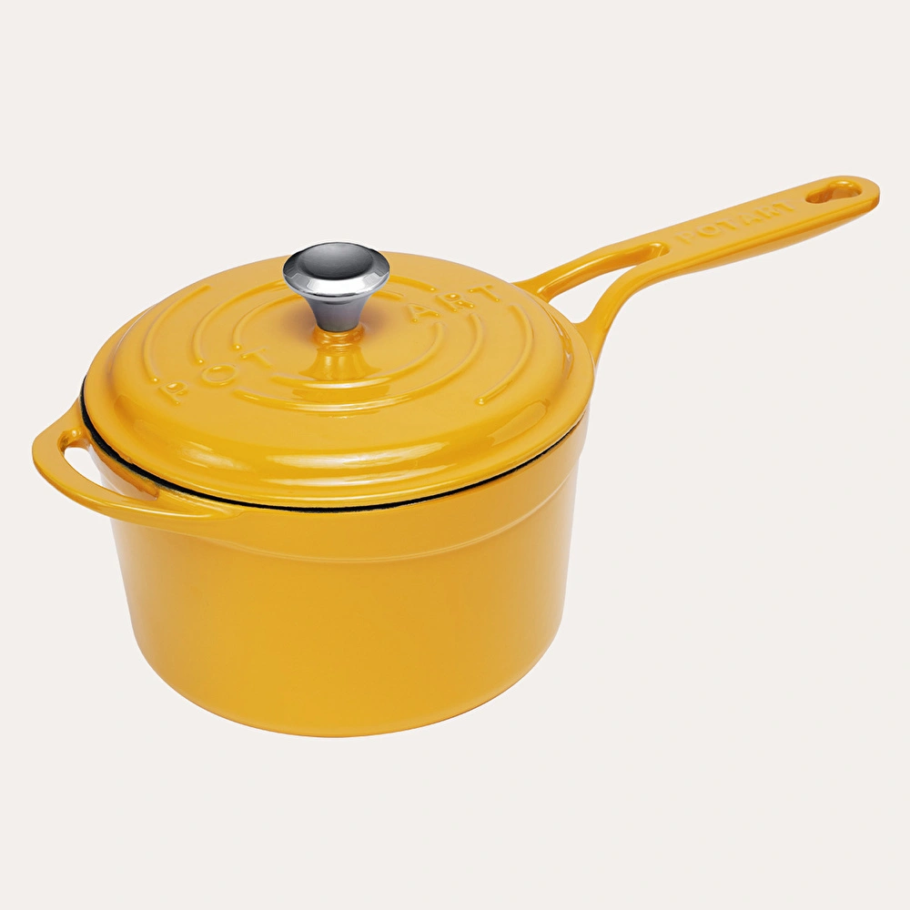 Pot Art 18 Cm Yuvarlak Sos Tencere Sarı görseli 1